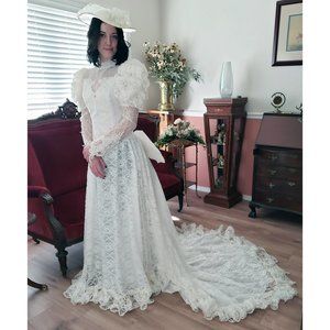Lace with Beading Wedding Dress